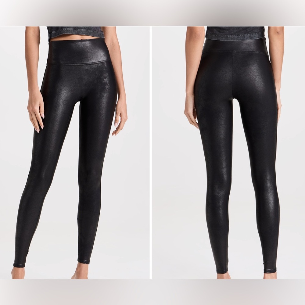 SPANX Faux Leather Leggings Size XS